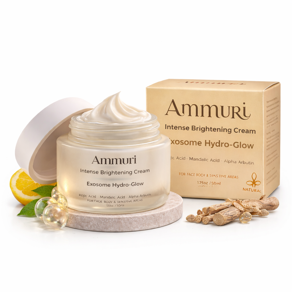 Exosome Brightening Cream for Hyperpigmentation & Dark Spots on Face, Body & Sensitive Areas | Ammuri